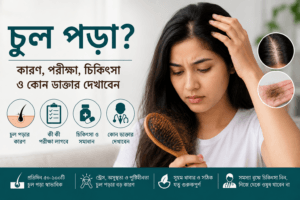 চুল পড়া: কেন হয়, কী কী পরীক্ষা লাগে, চিকিৎসা ও কোন ডাক্তার দেখাবেন?